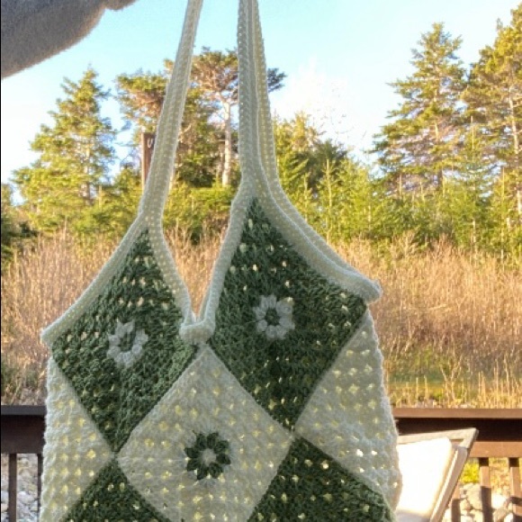 Handmade Large Crochet Bag - Picture 3 of 7